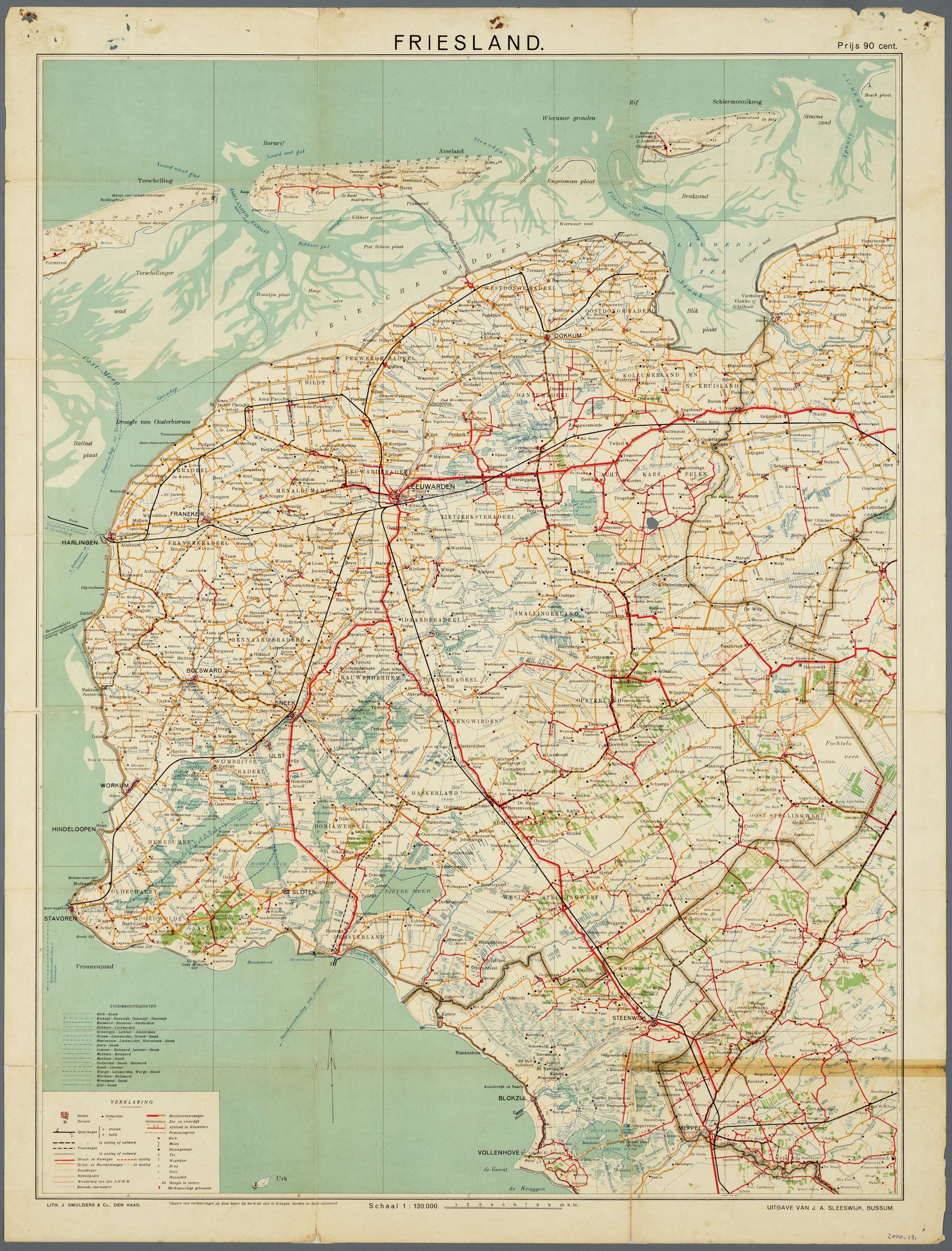 kaart-friesland-1900-1925