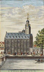 Afbeelding uit 1698 Academiegebouw Leiden