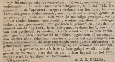 18420406 - Dagblad van 's Gravenhage - Simon Hendrik in scheiding
