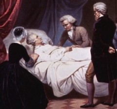 George Washington lijdt aan de ziekte de pokken