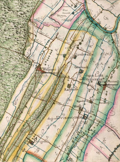 Oude kaart van Wassenaar