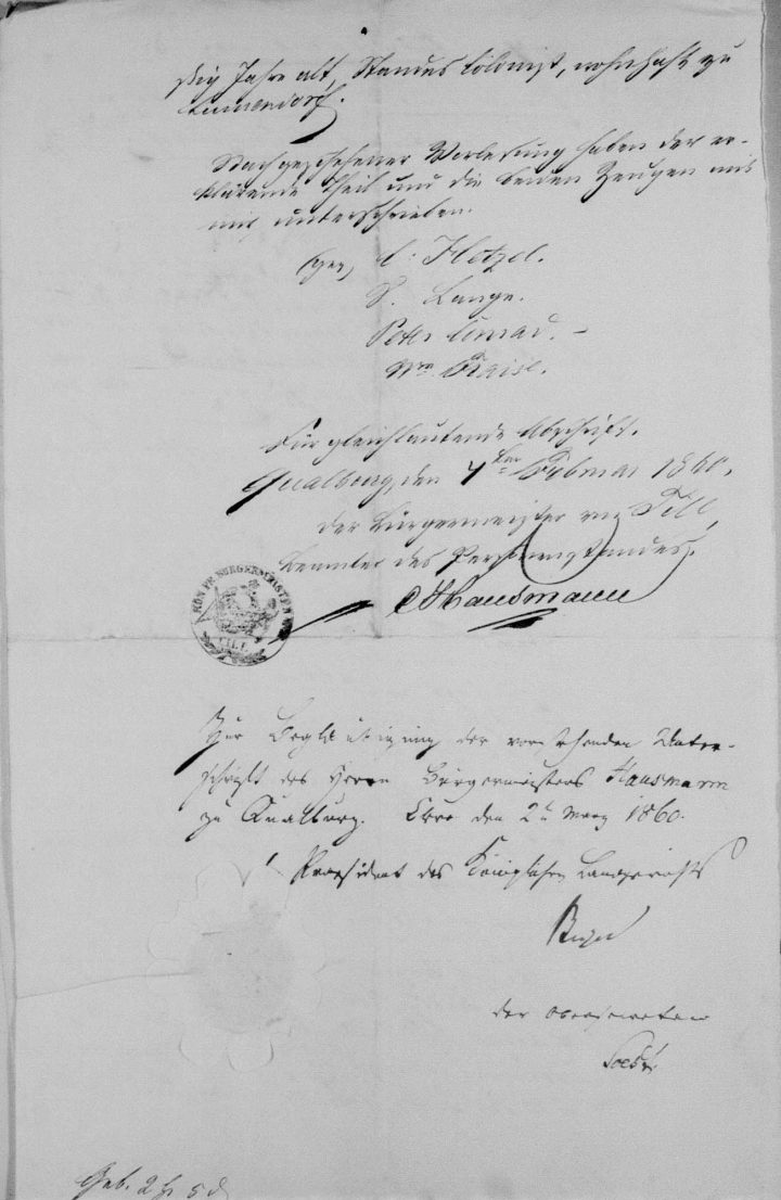 1860 - huwelijkse bijlagen - uittreksel geboorte Wilhelm pg2
