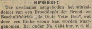 18960409-Haagsche Courant - depot aangeboden