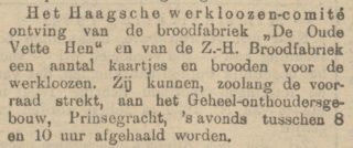19040123-Haagsche Courant gratis broden werkelozen