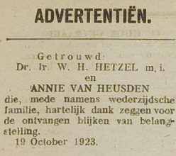 19231019-Middelburgsche Courant - getrouwd