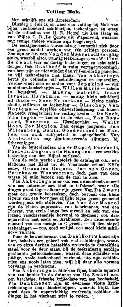 19240624-Veiling Mak - Nieuwe Rotterdamse Courant
