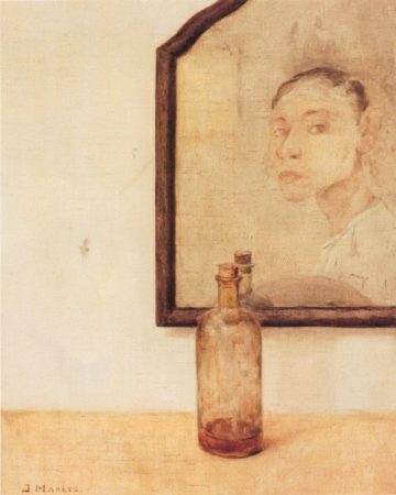 Jan Mankes - Zelfportret in spiegel