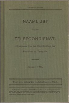 Naamlijst voor den telefoondienst 1915