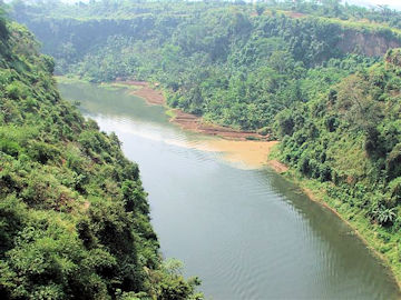 kali rivier bij Bandung
